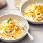Linguines à la crème de courge