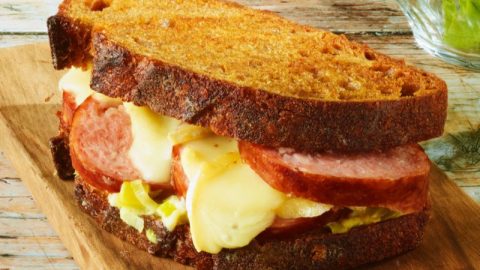 Saucisse de Morteau en croque gourmand