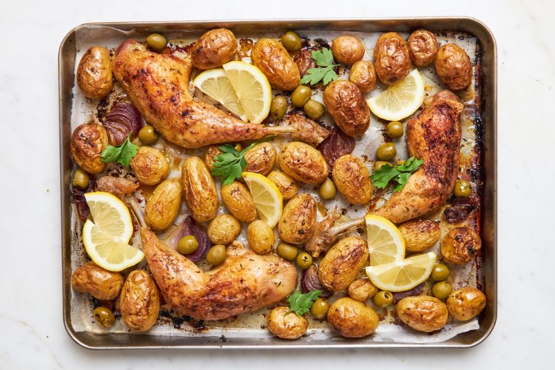 One pan poulet et citron