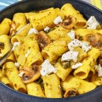Rigatoni chèvre-épinards