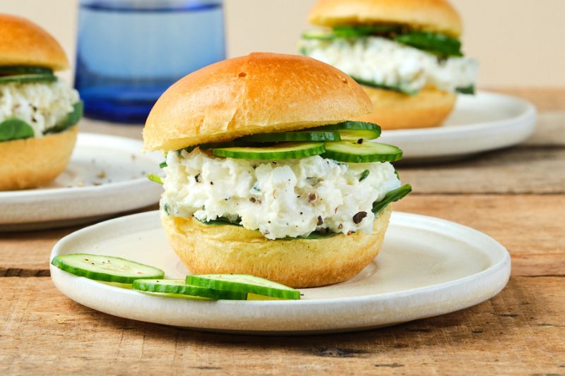 Petits buns aux œufs et Kiri