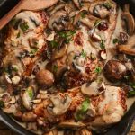 Filets de poulet rôti à la forestière