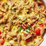 Quiche tortilla aux effilochés au porc
