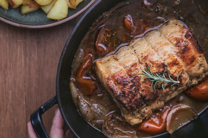Rôti de porc à la moutarde