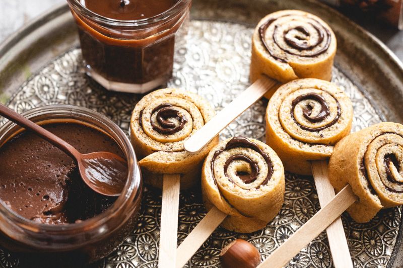 Roulés gourmands au chocolat