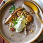 Velouté de châtaignes chantilly noisette