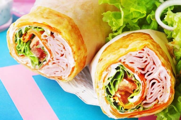 Wraps de carottes aux crudités