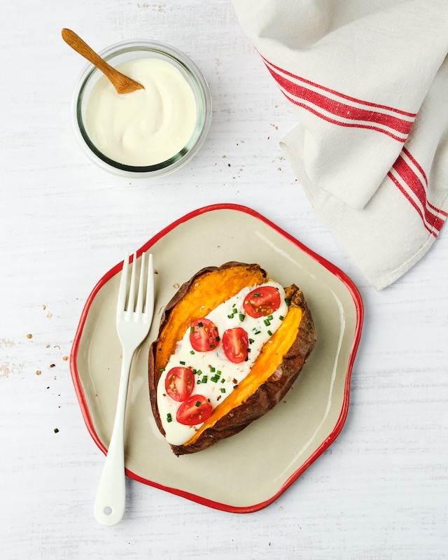 recette de Patate douce à La Vache qui rit