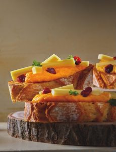 recette de Crostini au Beaufort et à la patate douce