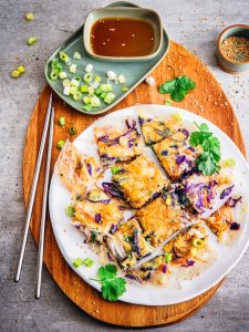 recette de Galette aux légumes et à la feuille de riz