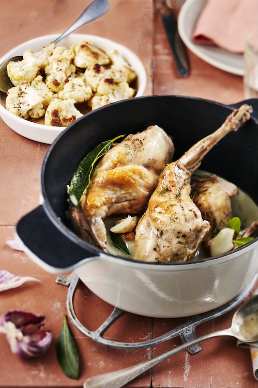 recette de Lapin à l’ail en cocotte