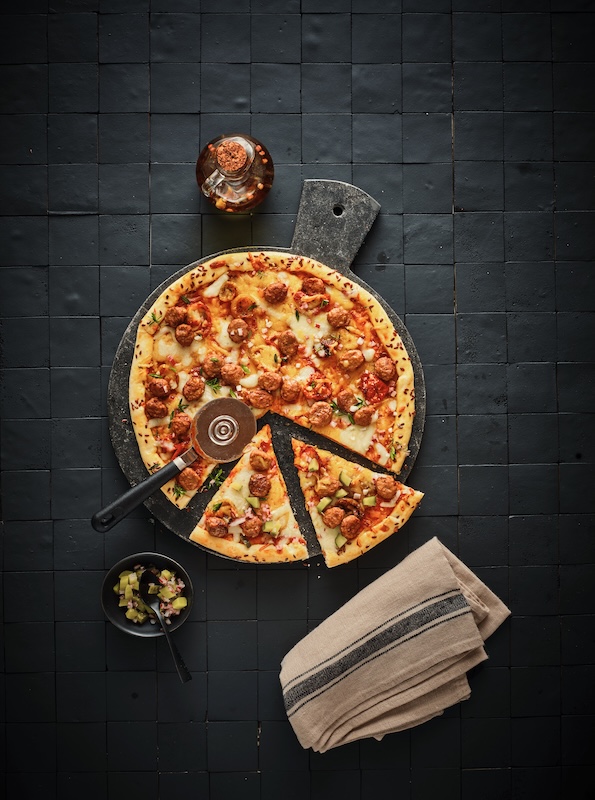 recette de Pizza aux palets de bœuf