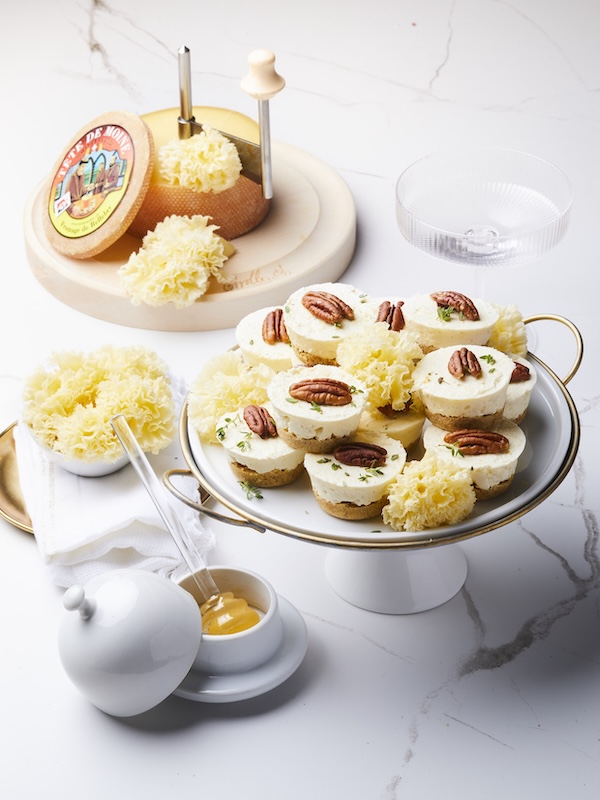 recette de Cheesecakes pécan Tête de Moine