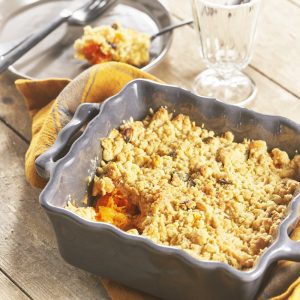 recette de Crumble de courge à la Tome des Bauges