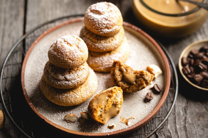 Petits choux à la crème au café