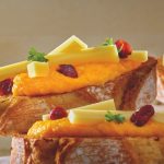 Crostini au Beaufort et à la patate douce