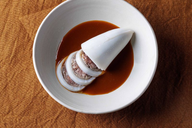 Encornets farcis retour de chasse