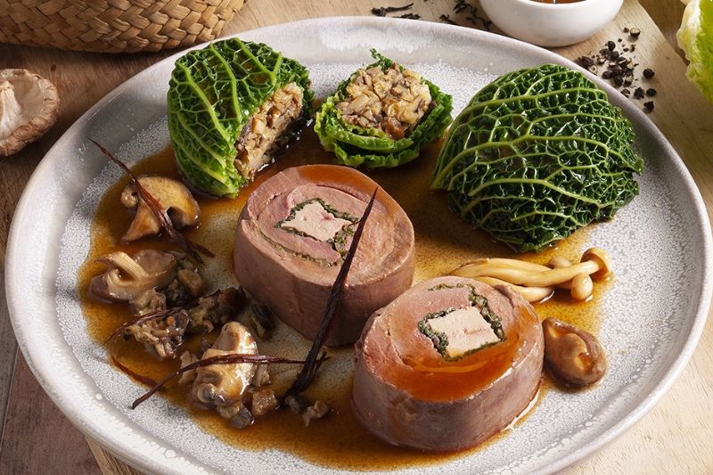 Ballotine de magret et foie gras