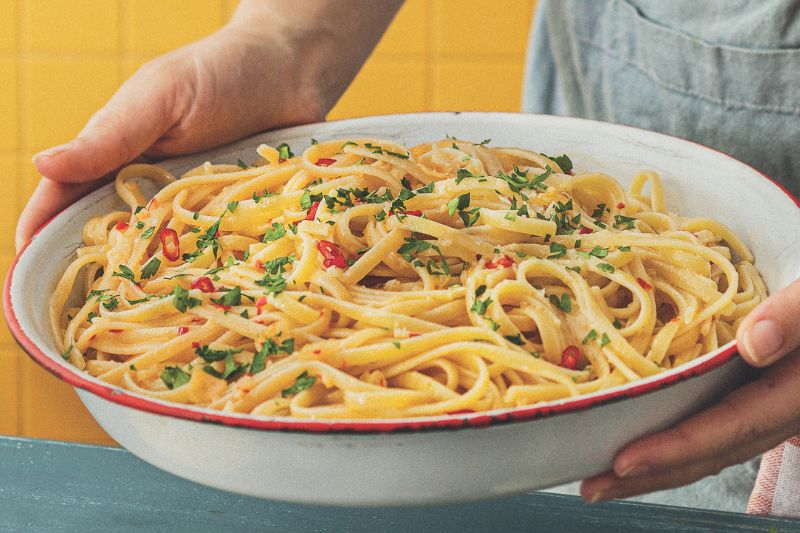 Linguine aglio oglio