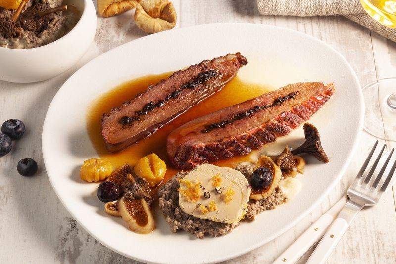 Magret à l’ail noir