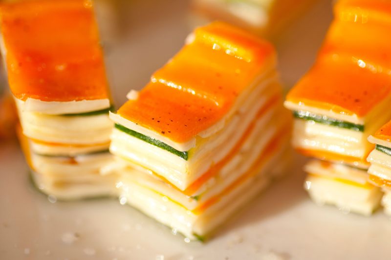 Millefeuilles de légumes à la Tome des Bauges