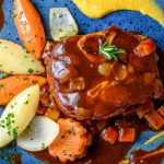 Jarret de veau braisé à la Chameau