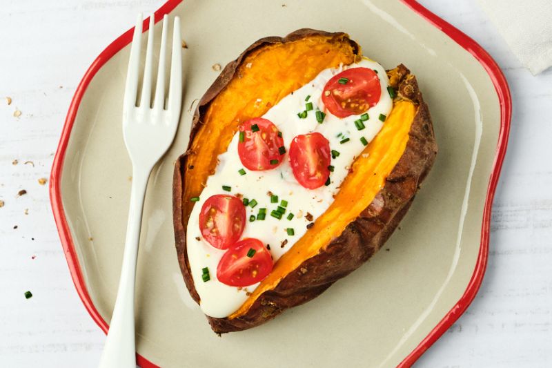 Patate douce à La Vache qui rit