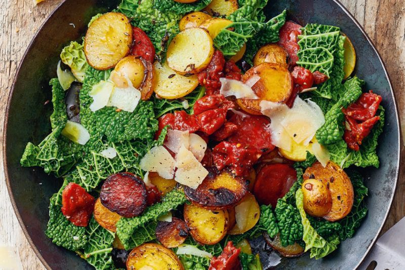 Poêlée de pommes de terre et Sbrinz