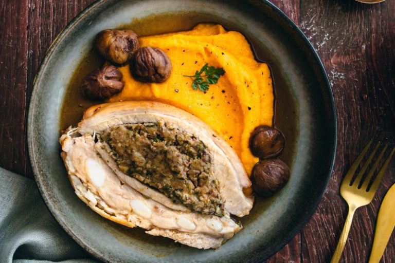 Poitrine de veau farcie aux marrons