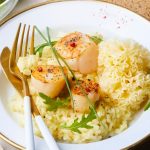 Risotto au champagne et à la Tête de Moine