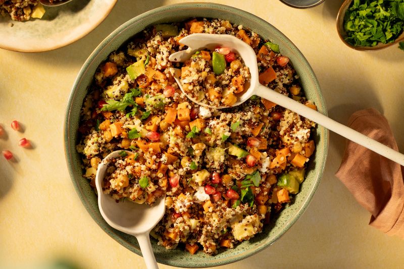 Salade arc-en-ciel au quinoa