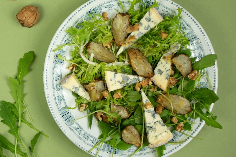 Salade tiède de topinambours rôtis