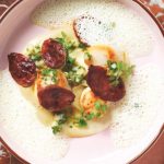 Saint-Jacques et saucisse de Montbéliard