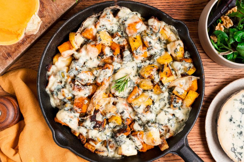 Tartiflette revisitée au butternut et à la Fourme