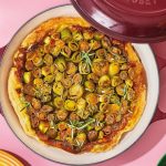 Tatin de poireaux au miel et au Parmesan