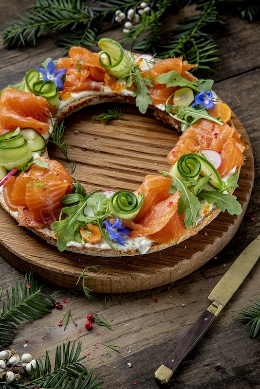 recette de Couronne au soda bread au saumon
