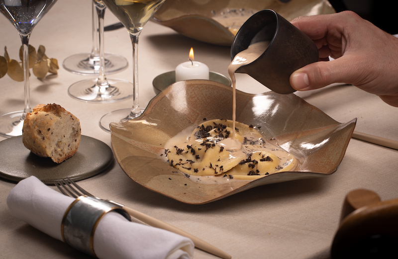 recette de Brivioles à la truffe et Brie de Meaux