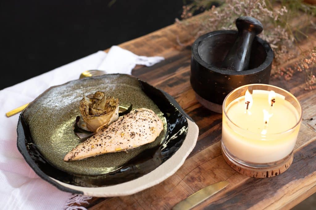 recette de Chapon de pintade au miel et aux épices