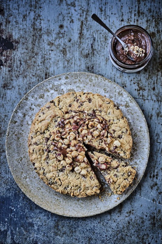 recette de Cookie coeur chocolat noisette