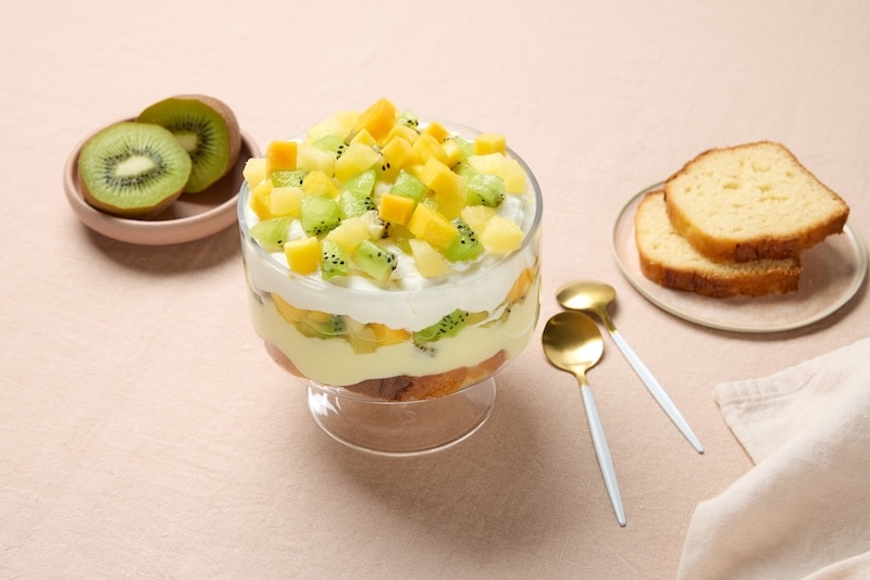 recette de Trifle aux fruits exotiques