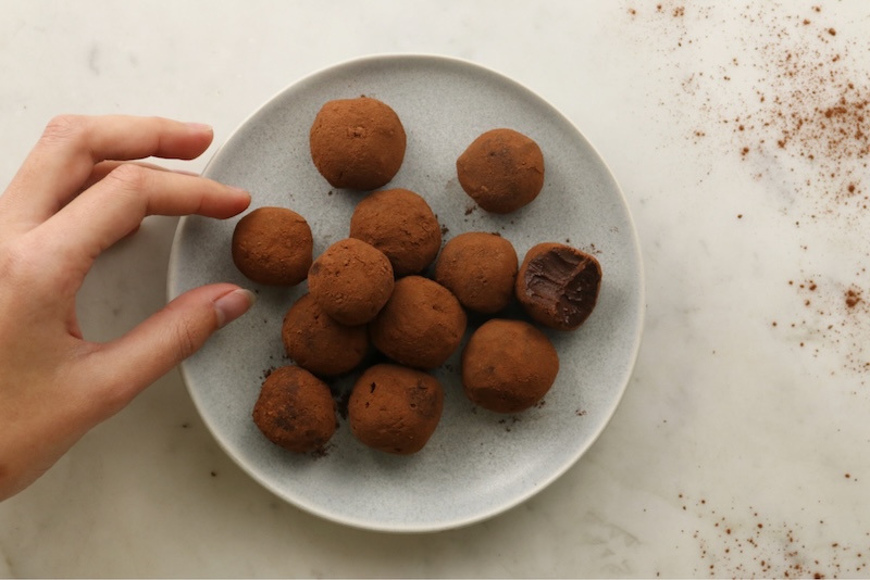 recette de Truffes maison au chocolat