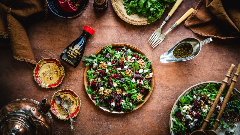 recette de Salade de chou frisé aux betteraves