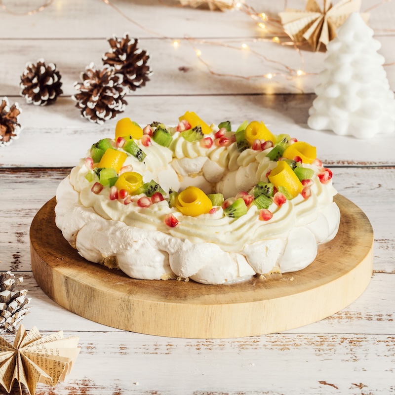 recette Pavlova mangue kiwi grenade