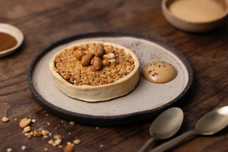 Tarte chocolat cacahuètes