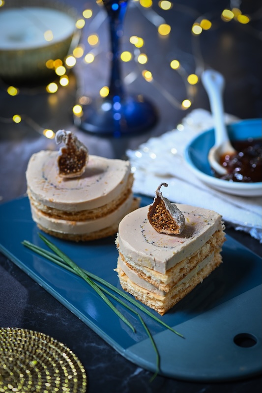 recette de Millefeuille de foie gras et figue