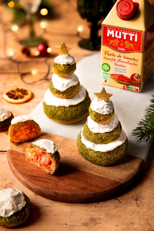 recette de Choux salés à la purée de tomates