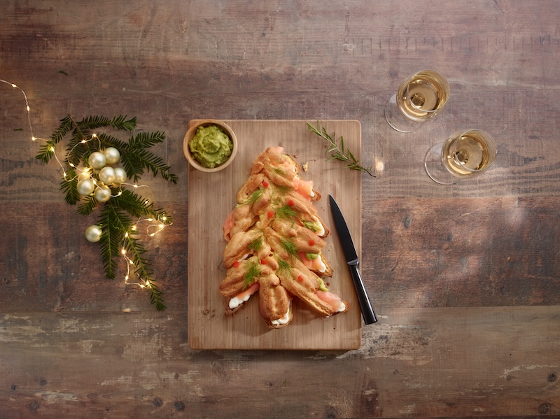 recette de Paris-Brest avocat et saumon