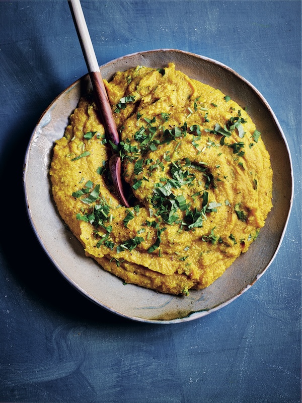 recette de Polenta curcuma noix de coco