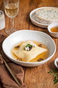 recette de Ravioles ouvertes à la Fourme d’Ambert
