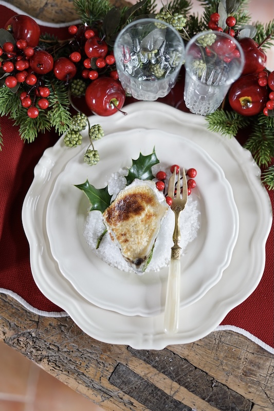 recette Huîtres gratinées au foie gras